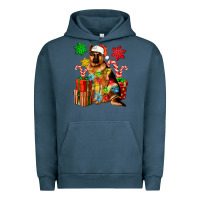 Pigment Midnight Navy christmas german shepherd Urban Hoodie - Artiststas