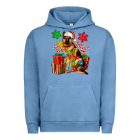 Pigment Pebble Blue christmas german shepherd Urban Hoodie - Artiststas