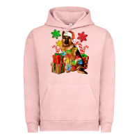 Pigment Salmon christmas german shepherd Urban Hoodie - Artiststas