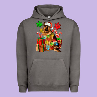 Christmas German Shepherd Urban Hoodie Designed By Artiststas