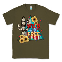 Army Green Wıld and Free Classic Tee - JahusDesignShop