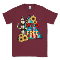 Burgundy Wıld and Free Classic Tee - JahusDesignShop