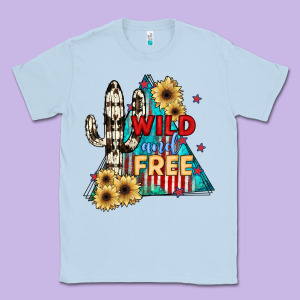 Wıld And Free Classic Tee Designed By Jahusdesignshop