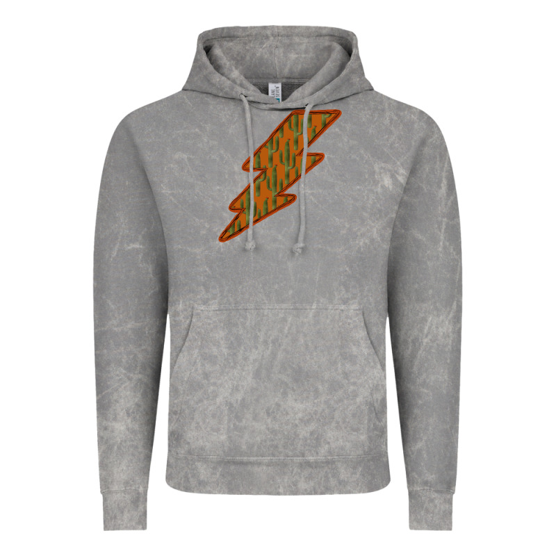 Western Cactus Lightning Orange Background Vintage Hoodie by Bettercallsaul | Teevron