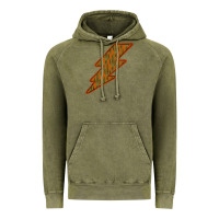 Vintage Olive Western Cactus Lightning Orange Background Vintage Hoodie - Bettercallsaul