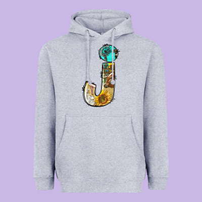 Farm Life Alphabet Lowercase Letters J Heavyweight Hoodie Designed By Bundleandbundleshop