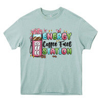 Arona energy coffee fuel station Heavy Core Tee - MaliasSmallBusiness