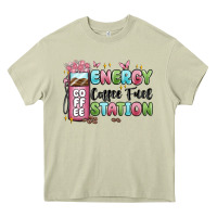 Mossy energy coffee fuel station Heavy Core Tee - MaliasSmallBusiness