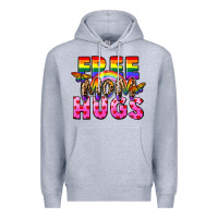 Heather Grey Free Mom hugs Premium Hoodie - FaDigitalArtStudio