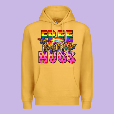 Free Mom Hugs Premium Hoodie Designed By Fadigitalartstudio