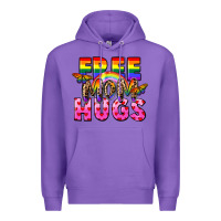 Purple Free Mom hugs Premium Hoodie - FaDigitalArtStudio