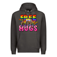 Smoke Free Mom hugs Premium Hoodie - FaDigitalArtStudio