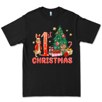 Black red christmas bunny 1st christmas Premium Tee - MaliasSmallBusiness
