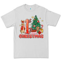 Dove Grey red christmas bunny 1st christmas Premium Tee - MaliasSmallBusiness