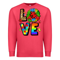 Cardinal autism love Premium Sweatshirt - LillyAllenDesigns