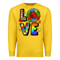 Lemon autism love Premium Sweatshirt - LillyAllenDesigns