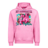 Fuchsia Pink Breast Cancer my Goddaughter is a fighter Urban Hoodie - Artiststas