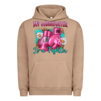 Pigment Burro Breast Cancer my Goddaughter is a fighter Urban Hoodie - Artiststas