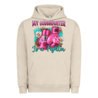 Pigment French Oak Breast Cancer my Goddaughter is a fighter Urban Hoodie - Artiststas