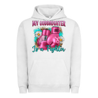Pigment Lunar Rock Breast Cancer my Goddaughter is a fighter Urban Hoodie - Artiststas