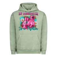 Pigment Oil Green Breast Cancer my Goddaughter is a fighter Urban Hoodie - Artiststas