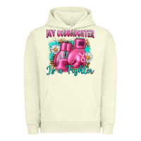 Pigment Pistachio Breast Cancer my Goddaughter is a fighter Urban Hoodie - Artiststas