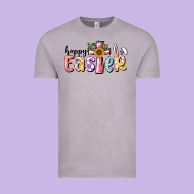 Happy Easter With Cross Vintage Tee Designed By Ranaportraitstore