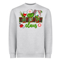 Heather Grey therapy claus Heavyweight Sweatshirt - CowGirlArtShop