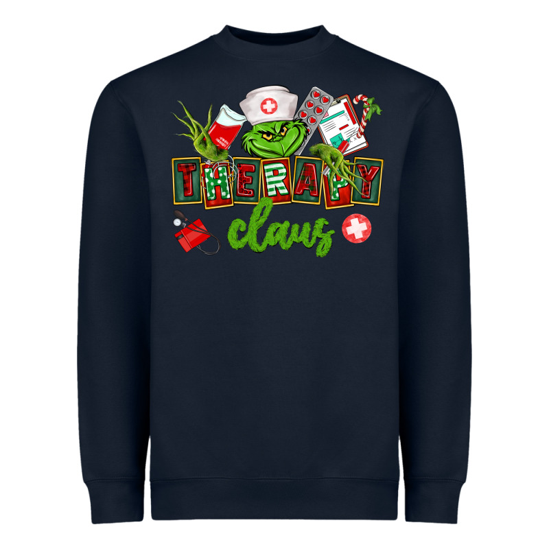 Therapy Claus Heavyweight Sweatshirt by CowGirlArtShop | Teevron