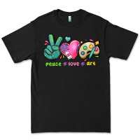 Black peace love art Premium Tee - NancyCooperArtShop