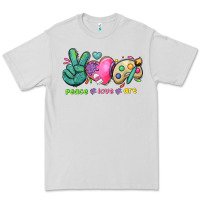 Dove Grey peace love art Premium Tee - NancyCooperArtShop