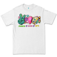 White peace love art Premium Tee - NancyCooperArtShop
