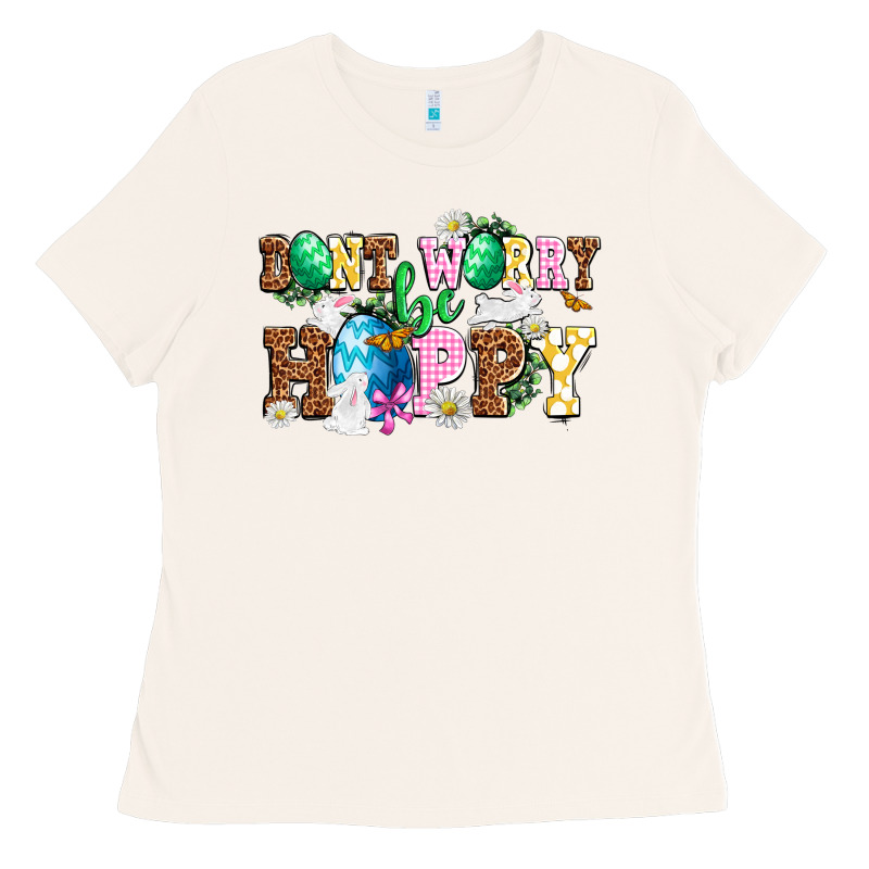 Don't Worry Be Hoppy Ladies Tee by NancyCooperArtShop | Teevron