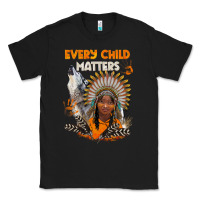 Black every child matters child and wolf Classic Tee - BarkalooDesign