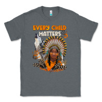 Charcoal Heather every child matters child and wolf Classic Tee - BarkalooDesign