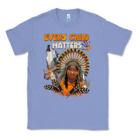 Colony Blue every child matters child and wolf Classic Tee - BarkalooDesign