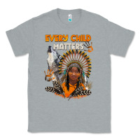 Heather Grey every child matters child and wolf Classic Tee - BarkalooDesign