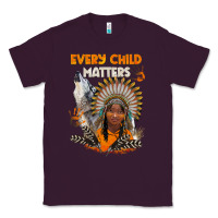 Plum every child matters child and wolf Classic Tee - BarkalooDesign