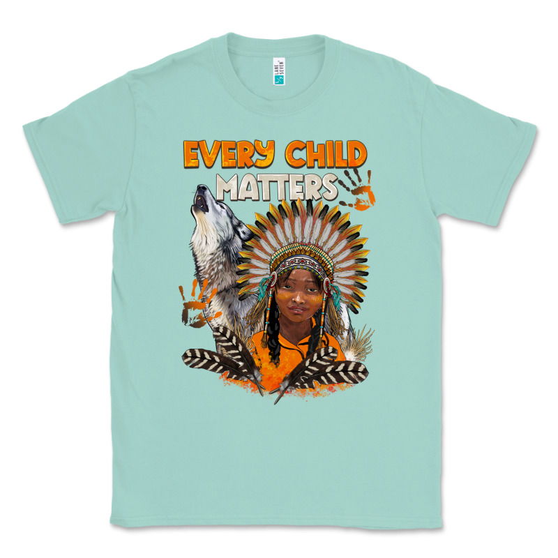 Every Child Matters Child And Wolf Classic Tee by BarkalooDesign | Teevron