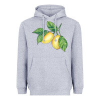 Heather Grey lemons Heavyweight Hoodie - BundleAndBundleShop