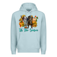 Blue Mist Tis The Season Cows Premium Hoodie - RanaPortraitStore