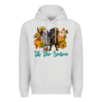 Dove Grey Tis The Season Cows Premium Hoodie - RanaPortraitStore