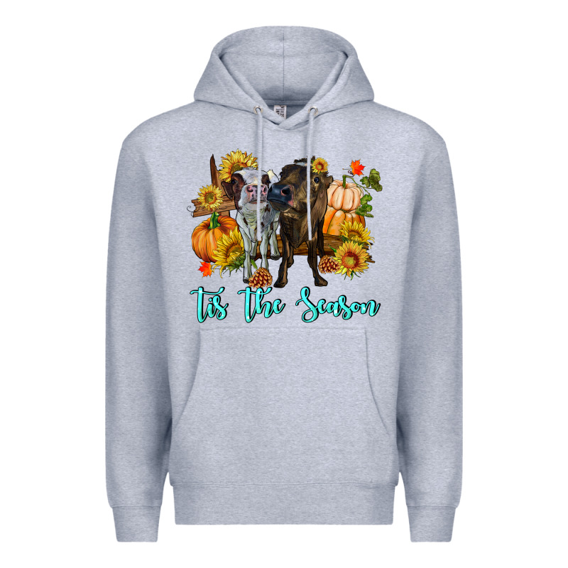 Tis The Season Cows Premium Hoodie by RanaPortraitStore | Teevron