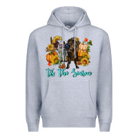 Heather Grey Tis The Season Cows Premium Hoodie - RanaPortraitStore