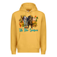 Mustard Tis The Season Cows Premium Hoodie - RanaPortraitStore