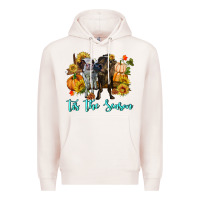 Pale Pink Tis The Season Cows Premium Hoodie - RanaPortraitStore