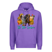 Purple Tis The Season Cows Premium Hoodie - RanaPortraitStore