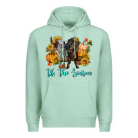 Seafoam Tis The Season Cows Premium Hoodie - RanaPortraitStore