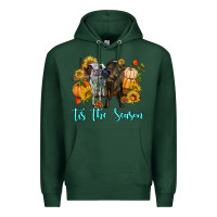 Sports Green Tis The Season Cows Premium Hoodie - RanaPortraitStore