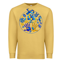 Antique Gold World Down Syndrome Day Premium Sweatshirt - CowhideDigitalArt